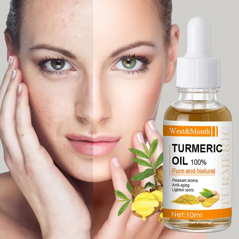 

Turmeric Facial Liquid Essence 10ml Natural Skin Moisturize Nourish Bright Lift Skin Anti-Age Serum Oil Remove Dark Spot Wrinkle