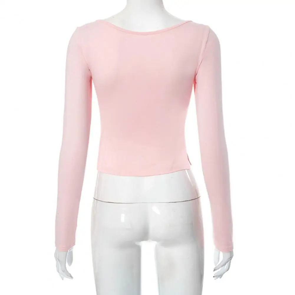 Trendy Side Slit Long Sleeve Top for Women Chic Autumn Fashion Women's Slim Square Neck Long Sleeve Crop for Ladies for Women
Trendy Side Slit Long Sleeve Top for Women Chic Autumn Fashion Women's Slim Square Neck Long Sleeve Crop for Ladies for Women