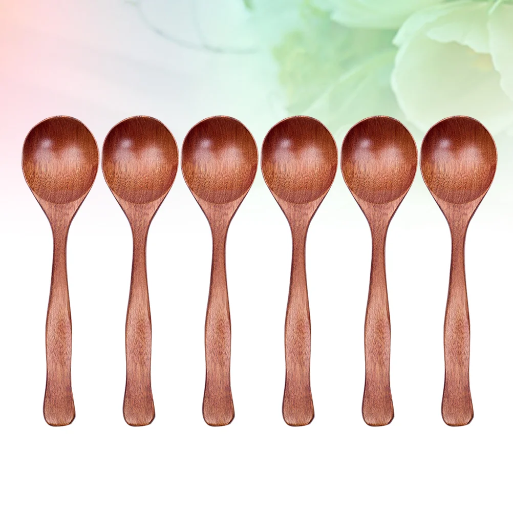 6pcs Anti-scald Eco Friendly Natural Wood Spoon Set for Eating Mixing Stirring Honey
6pcs Anti-scald Eco Friendly Natural Wood Spoon Set for Eating Mixing Stirring Honey