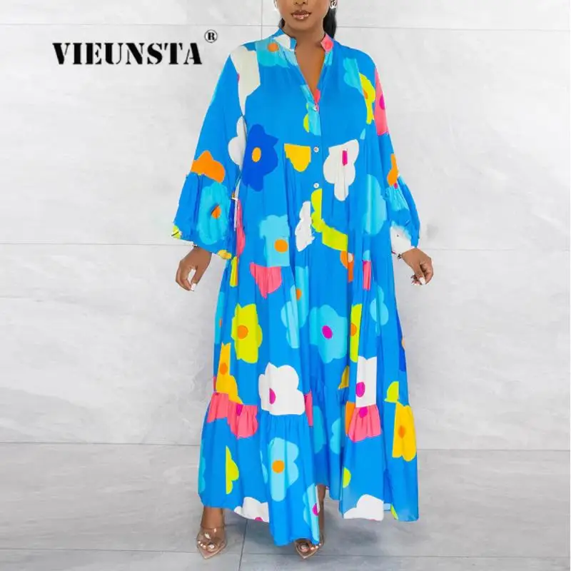 Autumn Button Streetwear Maxi Dress Women Vintage Loose Boho Print V-Neck Dress Robe Sexy Harajuku Oversized Pleated Shirt Dress
Autumn Button Streetwear Maxi Dress Women Vintage Loose Boho Print V-Neck Dress Robe Sexy Harajuku Oversized Pleated Shirt Dress