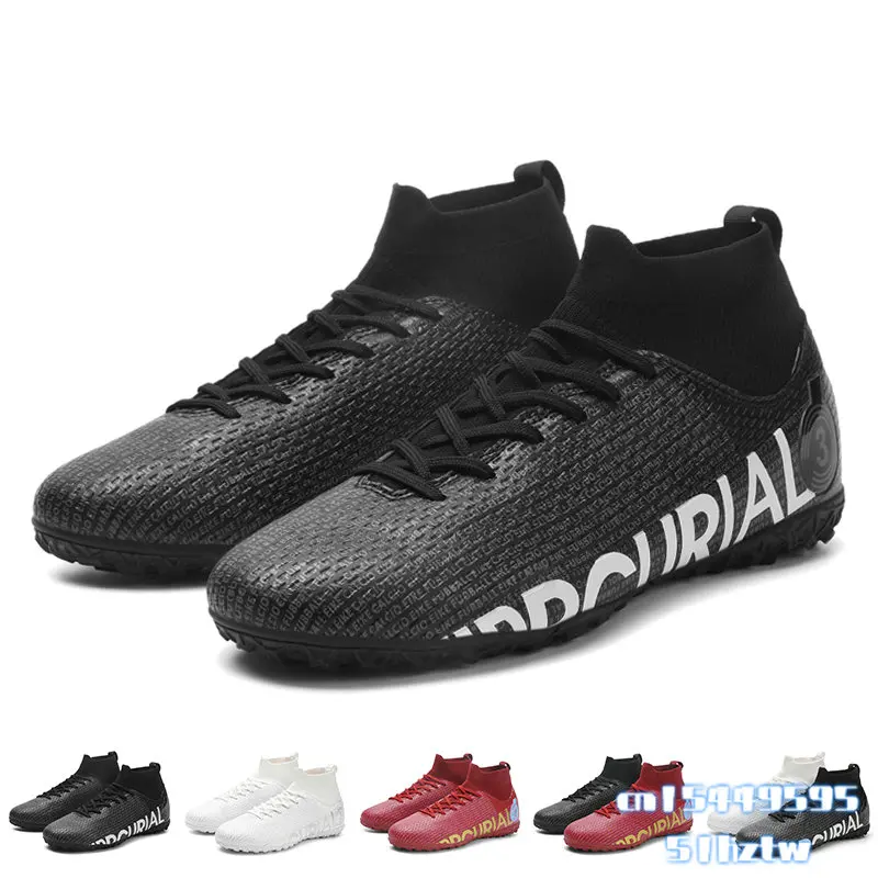 Men's Football Boots Professional Society Soccer Cleats High Ankle Futsal Shoes For Kids 2023 Training Sneakers Large Size 48
Men's Football Boots Professional Society Soccer Cleats High Ankle Futsal Shoes For Kids 2023 Training Sneakers Large Size 48