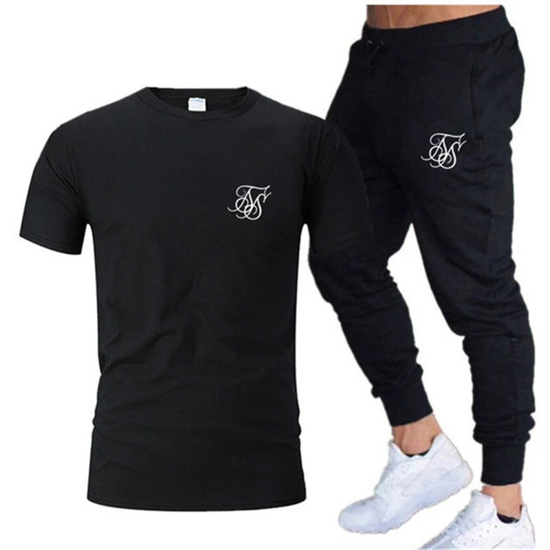 2022 New SikSilk Men's summer casual suit T-shirt + pants two casual sports suit men's sports fitness brand clothing sports suit
2022 New SikSilk Men's summer casual suit T-shirt + pants two casual sports suit men's sports fitness brand clothing sports suit