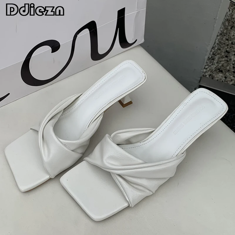 Fashion Women Slippers Pumps Square Toe Female Shoes Thin High Heels Pink New In Ladies Sandals Summer Slides 2023 Footwear
Fashion Women Slippers Pumps Square Toe Female Shoes Thin High Heels Pink New In Ladies Sandals Summer Slides 2023 Footwear