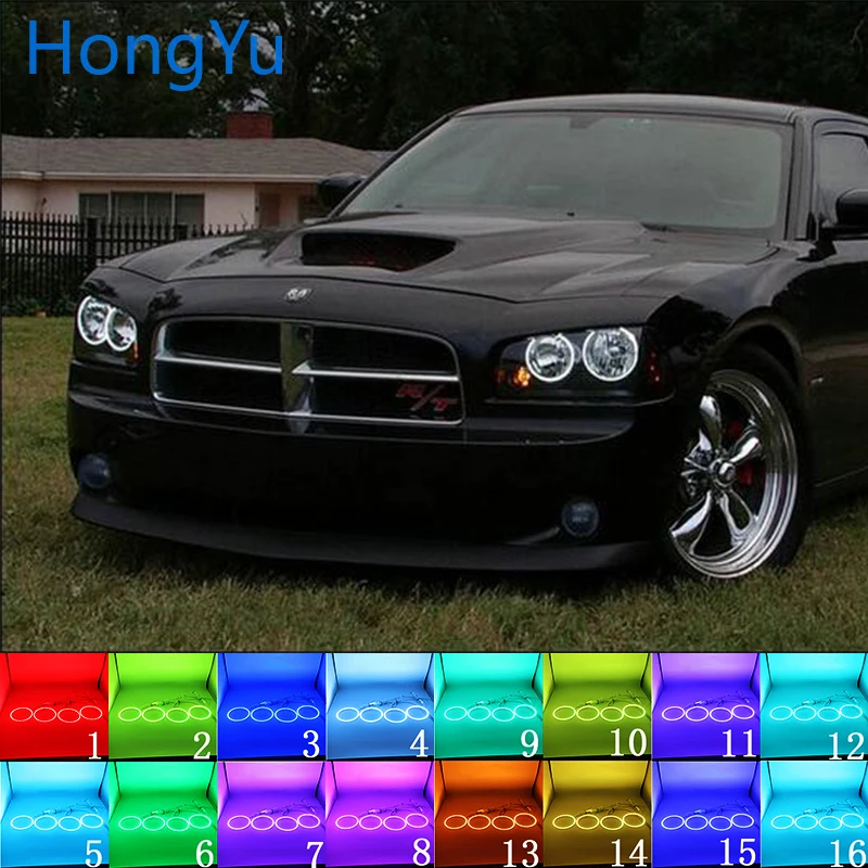 For Dodge Charger 2005 2006 2007 2008 2009 2010 Accessories Multi-color RGB LED Angel Eyes Halo Ring Eye DRL RF Remote Control
For Dodge Charger 2005 2006 2007 2008 2009 2010 Accessories Multi-color RGB LED Angel Eyes Halo Ring Eye DRL RF Remote Control