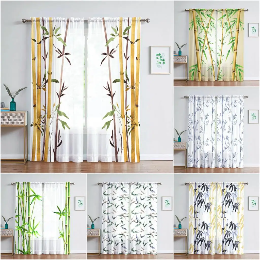 Bamboo Modern Curtains For Living Room Transparent Tulle Curtains Window Sheer For The Bedroom Accessories Decor
Bamboo Modern Curtains For Living Room Transparent Tulle Curtains Window Sheer For The Bedroom Accessories Decor