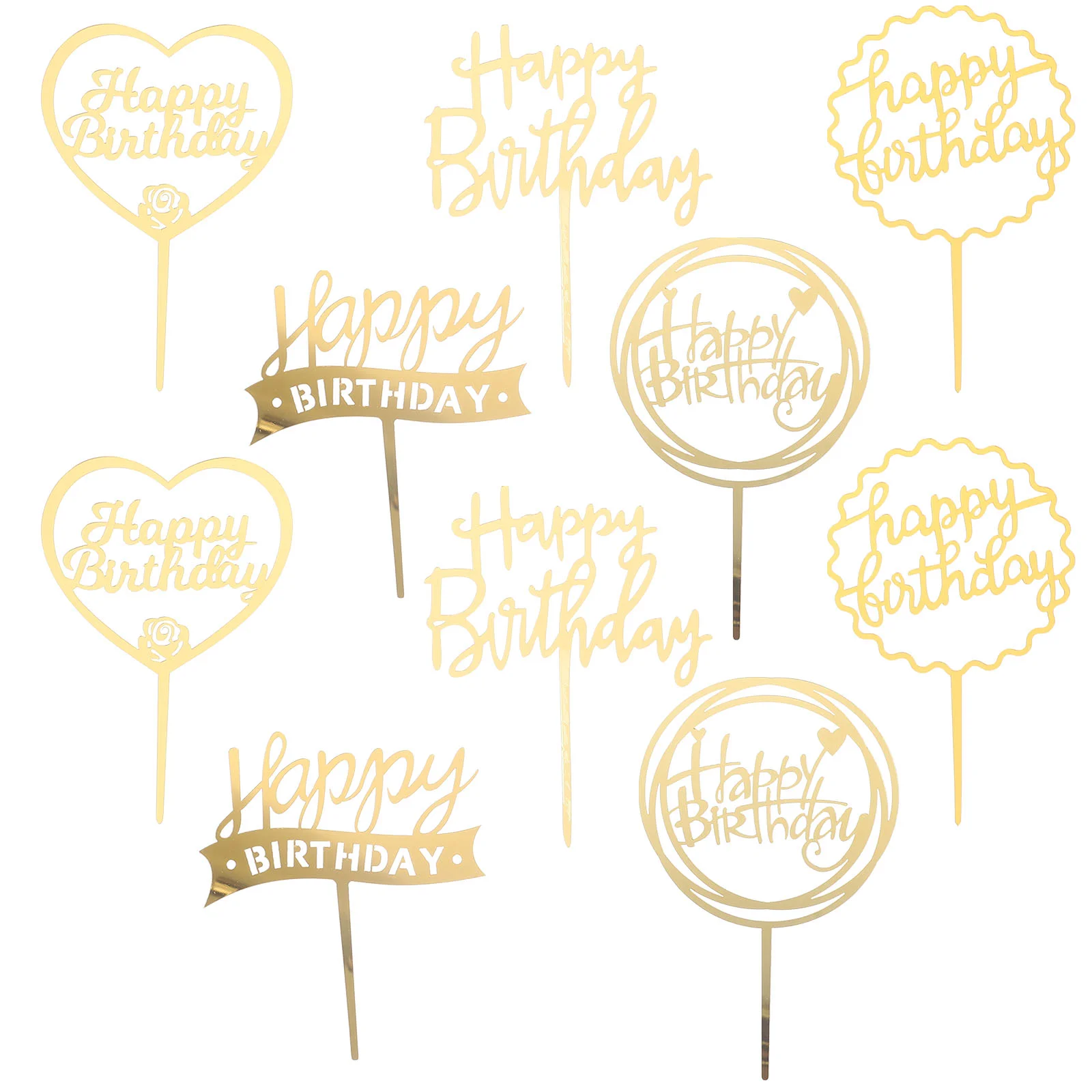 10 Pcs Cake Decoration Birthday Party Cupcake Topper Decorations Themes Supplies Acrylic Picks Ornament
10 Pcs Cake Decoration Birthday Party Cupcake Topper Decorations Themes Supplies Acrylic Picks Ornament