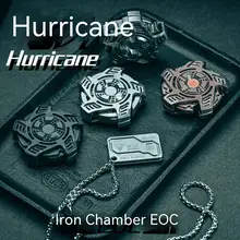 ACEdc Iron Room EDC Hurricane Linkage Fingertip Gyro Black Technology Finger Decompression Toys Tide Play Push Card Snap Coin