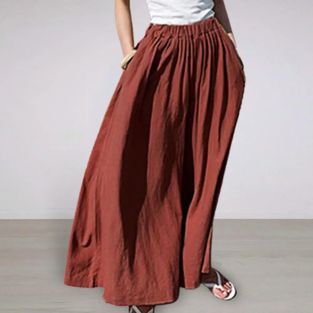 High-Waist Women Long Pants Attractive Elastic Waistband Pockets Ankle Length Loose Summer Solid Color Oversized Casual Pants
High-Waist Women Long Pants Attractive Elastic Waistband Pockets Ankle Length Loose Summer Solid Color Oversized Casual Pants