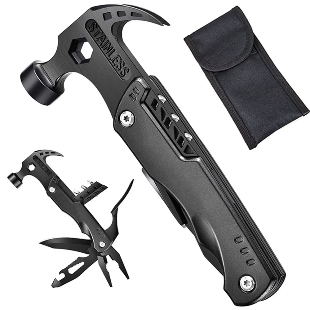 Portable Pocket Multitool Claw Hammer Stainless Steel Tool with Nylon Sheath Outdoor Survival Camping Hunting Hiking Equipment
Portable Pocket Multitool Claw Hammer Stainless Steel Tool with Nylon Sheath Outdoor Survival Camping Hunting Hiking Equipment