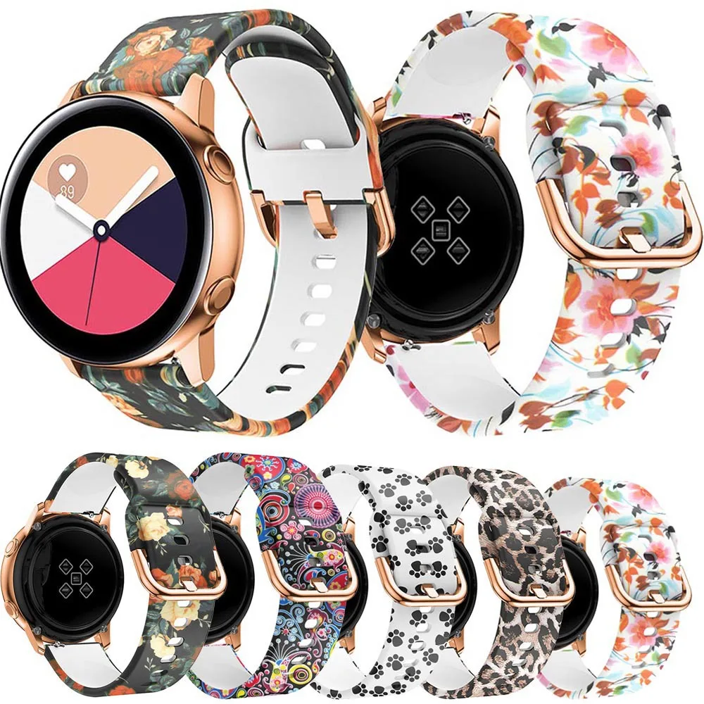 20mm/22mm Printed Silicone Strap For Samsung Gear S3 frontier Correa bracelet Galaxy watch 3/46mm/42mm/Active 2/4/Classic band
20mm/22mm Printed Silicone Strap For Samsung Gear S3 frontier Correa bracelet Galaxy watch 3/46mm/42mm/Active 2/4/Classic band