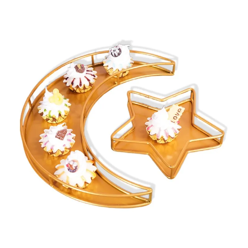 New Ramadan Decoration Tray Moon-shaped Plate Metal Simple Cake Tray Iron Crafts Party Decorations Home Decoration Ornaments
New Ramadan Decoration Tray Moon-shaped Plate Metal Simple Cake Tray Iron Crafts Party Decorations Home Decoration Ornaments