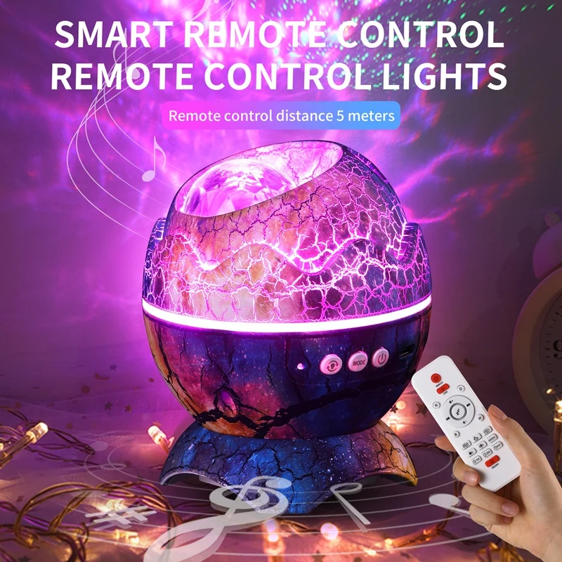 Dinosaur Egg Star Star Projector Smart Control Night Light LED Galaxy Night Light Kid Gift Adult Home Theater Decor
Dinosaur Egg Star Star Projector Smart Control Night Light LED Galaxy Night Light Kid Gift Adult Home Theater Decor