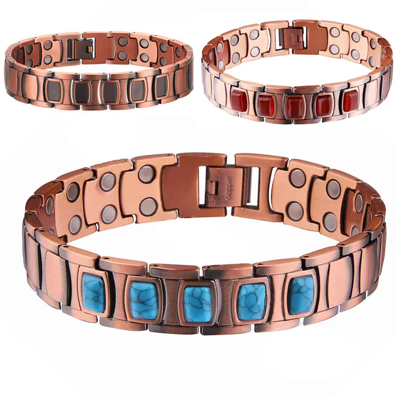 

Pure Solid Copper Bracelet Arthritis Joint Lymph Detox 3500 Gauss Effective Magnetic Therapy Bangle Carpal Tunnel Relief Pain