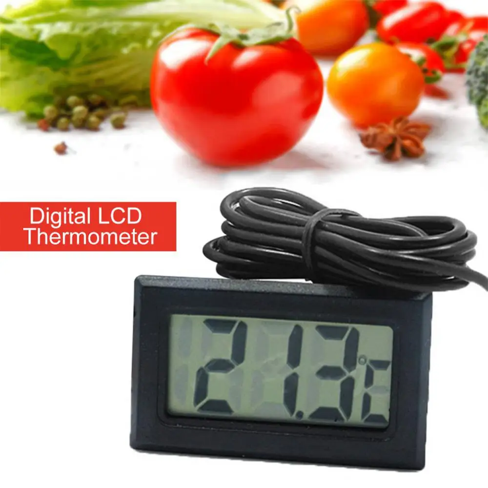 

LCD Digital Indoor Outdoor Thermometer Fridge Freezer Temperature - 50-110℃ Sensor Meter Refrigerator With Waterproof Probe