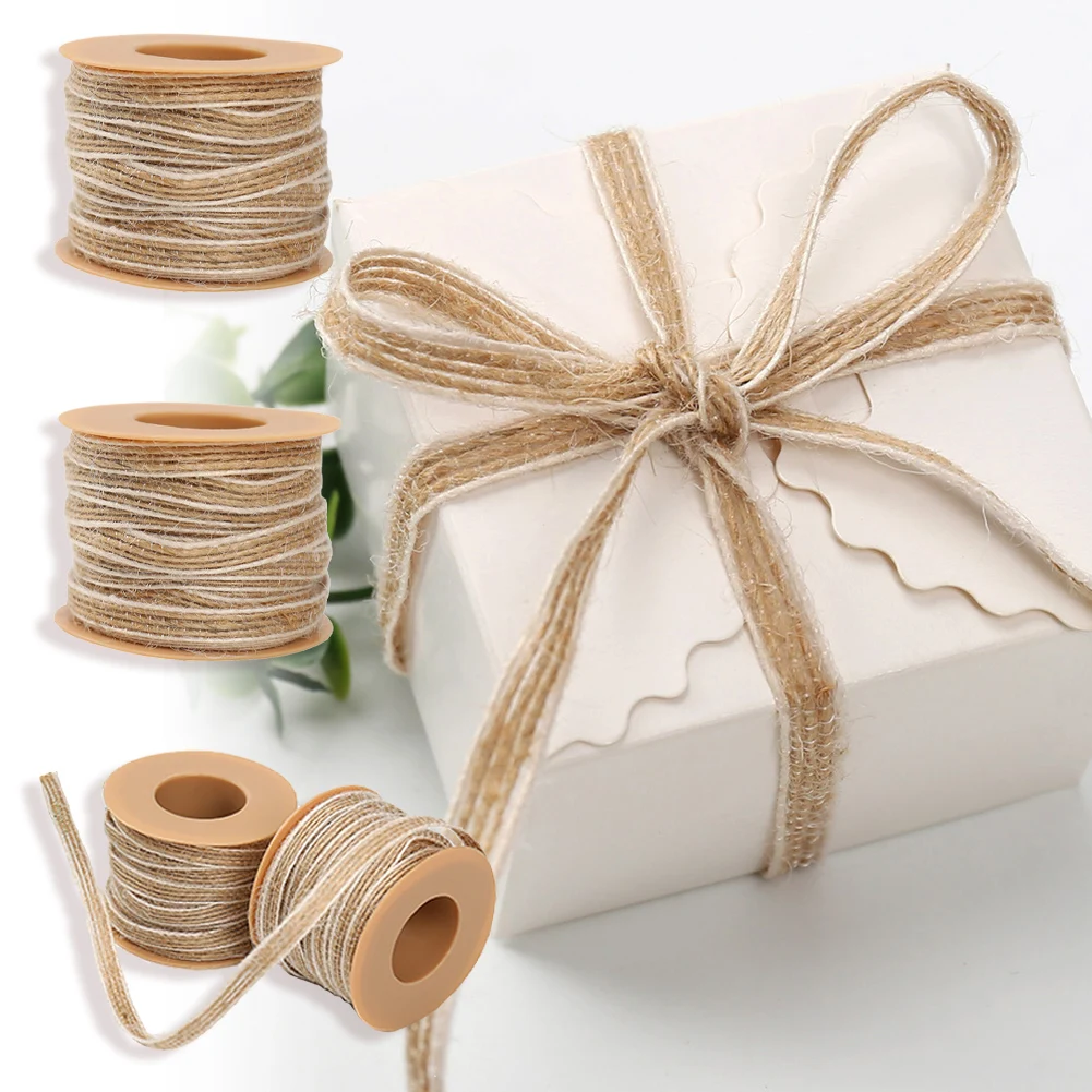 Natural Vintage Jute Rope Cord String Twine Burlap Ribbon Crafts Sewing DIY Jute Hemp Wedding Party Decoration
Natural Vintage Jute Rope Cord String Twine Burlap Ribbon Crafts Sewing DIY Jute Hemp Wedding Party Decoration