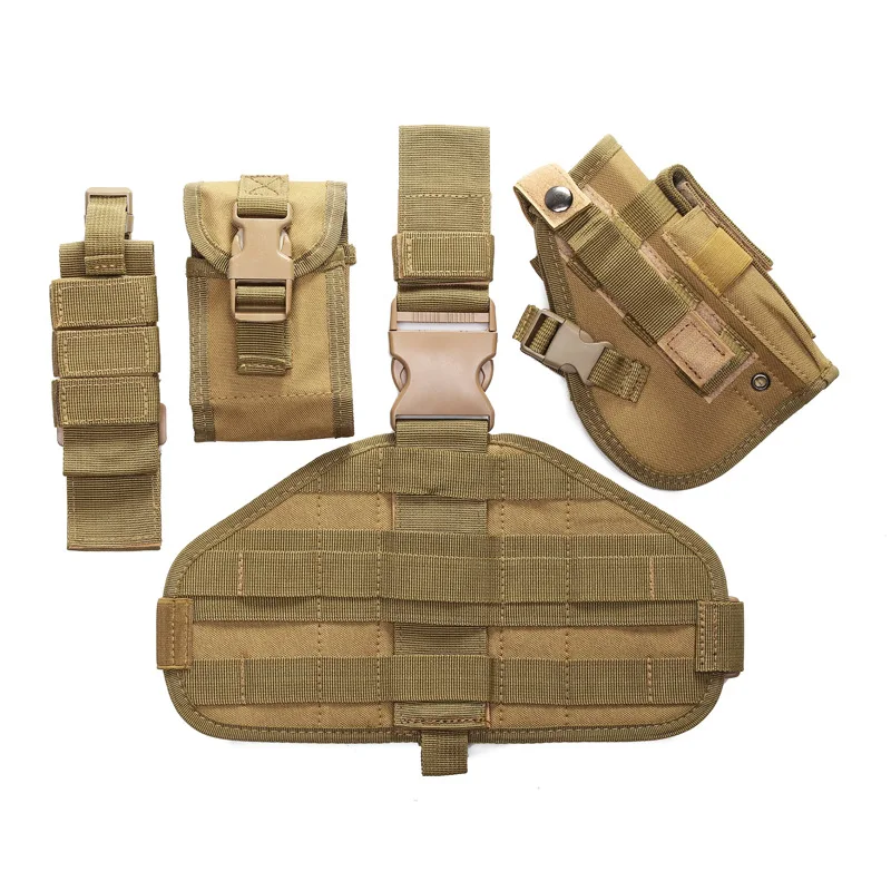 Pistol Gun Holster Drop Thigh Pouch Glock 17 19 Beretta Holster Military Nylon Leg Holster Police Hunting Equipment Adjustable
Pistol Gun Holster Drop Thigh Pouch Glock 17 19 Beretta Holster Military Nylon Leg Holster Police Hunting Equipment Adjustable