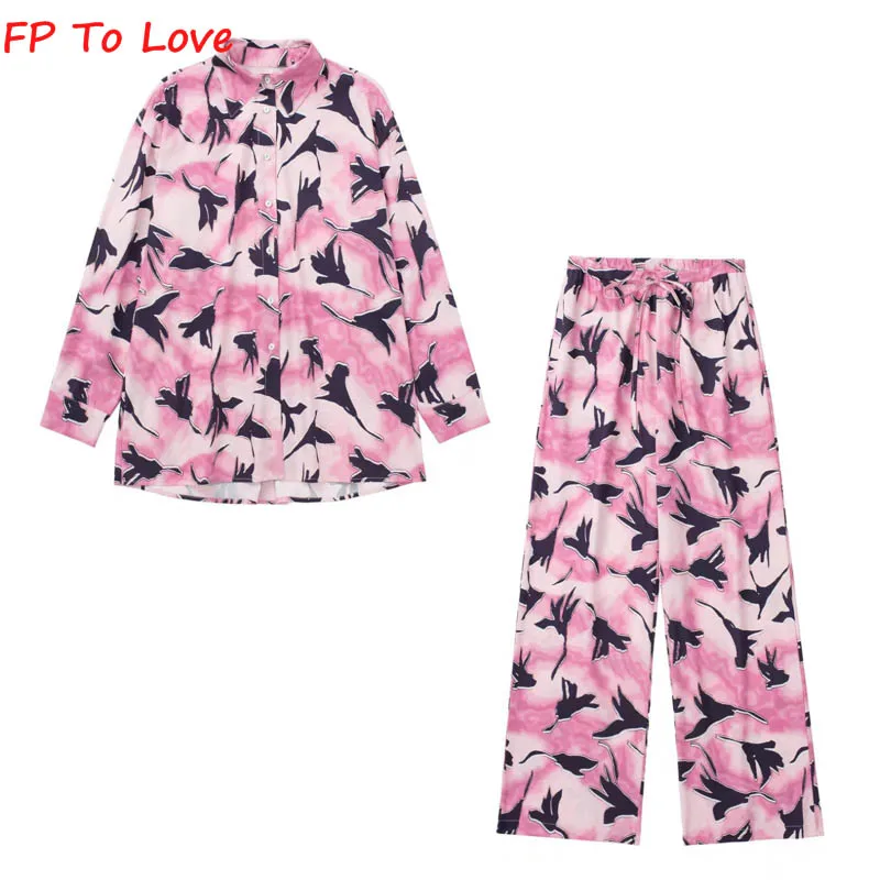 Pink Plants Floral Printing Sets Wide Leg Pants Elastic Belt Single Breasted Shirt Straight Oversize 3370945 FP To Love
Pink Plants Floral Printing Sets Wide Leg Pants Elastic Belt Single Breasted Shirt Straight Oversize 3370945 FP To Love