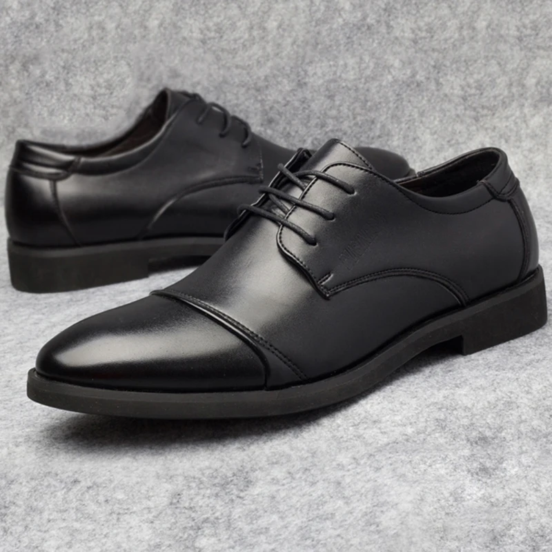 New Fashion Soft Leather Dress Shoes For Men Causal Flats Men's Oxford Shoes Low Top Oxfords Men Business Shoes Black
New Fashion Soft Leather Dress Shoes For Men Causal Flats Men's Oxford Shoes Low Top Oxfords Men Business Shoes Black