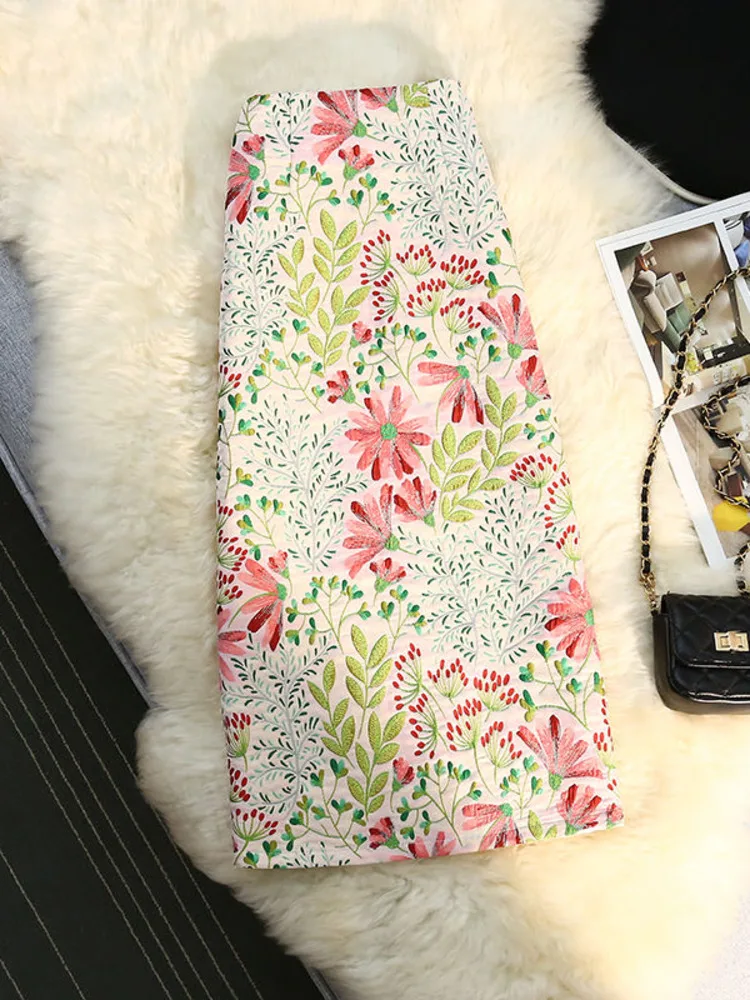 Long Skirts For Women Print Harajuku Y2k Casual Korean Fashion Summer 2022 High Waist Elegant Vintage Floral Skirt
Long Skirts For Women Print Harajuku Y2k Casual Korean Fashion Summer 2022 High Waist Elegant Vintage Floral Skirt
