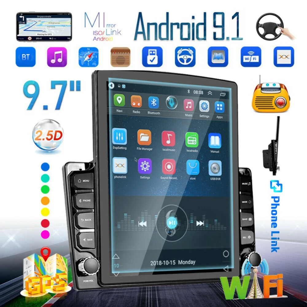 9,7 дюймовый Автомобильный плеер Wifi GPS FM USB 2 DIN Автомобильный плеер сенсорный экран стерео радио GPS навигация автомобильное радио Автомобильн...
9,7 дюймовый Автомобильный плеер Wifi GPS FM USB 2 DIN Автомобильный плеер сенсорный экран стерео радио GPS навигация автомобильное радио Автомобильн...