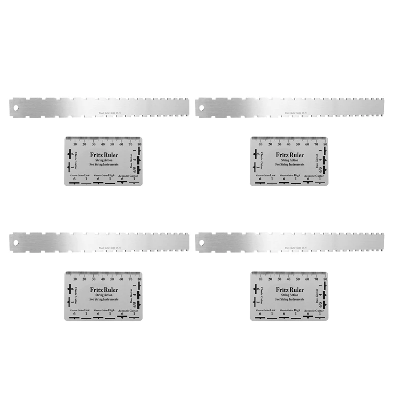 4X Guitar Neck Notched Straight Edge Luthiers Tool For Gibson 24.75 Inch And Fender 25.5 Inch Electric Guitars
4X Guitar Neck Notched Straight Edge Luthiers Tool For Gibson 24.75 Inch And Fender 25.5 Inch Electric Guitars