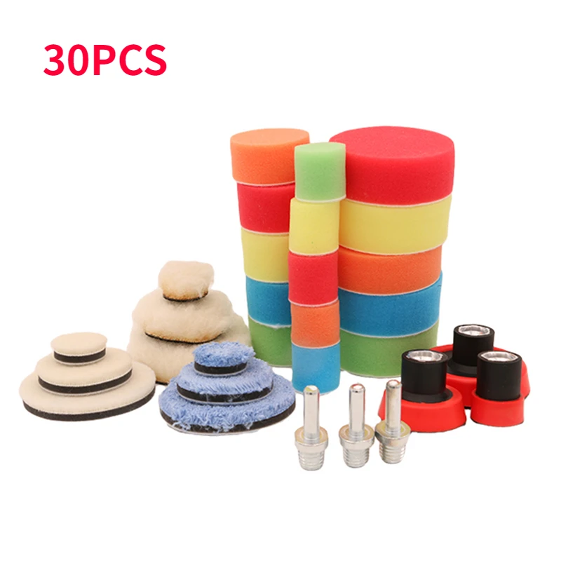 30PCS Car Foam Drill Polishing Pad Kit Buffing Pads Sponge Set Drill Power Tool Headlight Wheel Polisher Buffing Auto Cleaning
30PCS Car Foam Drill Polishing Pad Kit Buffing Pads Sponge Set Drill Power Tool Headlight Wheel Polisher Buffing Auto Cleaning
