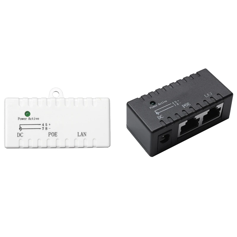 2 шт. Poe разделитель инжектор Rj45 Dc 5,5 мм X 2,1 мм вход пассивный фотоадаптер, белый и черный
2 шт. Poe разделитель инжектор Rj45 Dc 5,5 мм X 2,1 мм вход пассивный фотоадаптер, белый и черный