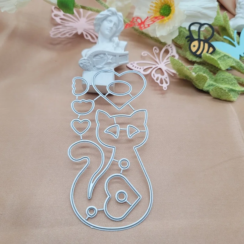 Cat Citty Heart Decoration Metal Cutting Dies Papercutting Scrapbook Craft Embossing Blade Punch Stencils Dies
Cat Citty Heart Decoration Metal Cutting Dies Papercutting Scrapbook Craft Embossing Blade Punch Stencils Dies