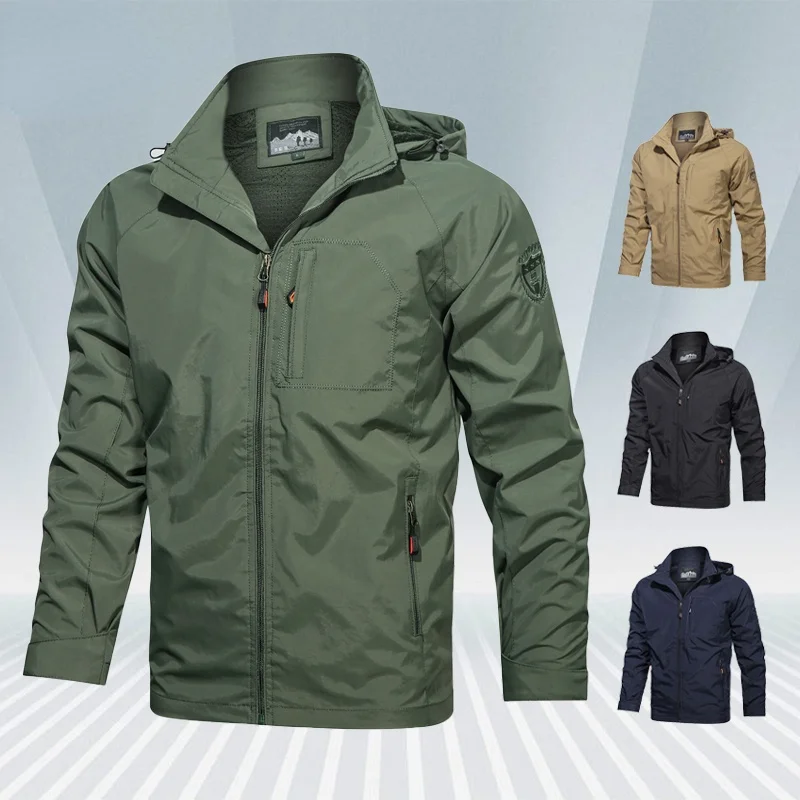 Men's Softshell Jacket Autumn Spring Military Tactical Bomber Windbreaker Jackets Men Breathable Hooded Pilot Windproof Coats
Men's Softshell Jacket Autumn Spring Military Tactical Bomber Windbreaker Jackets Men Breathable Hooded Pilot Windproof Coats