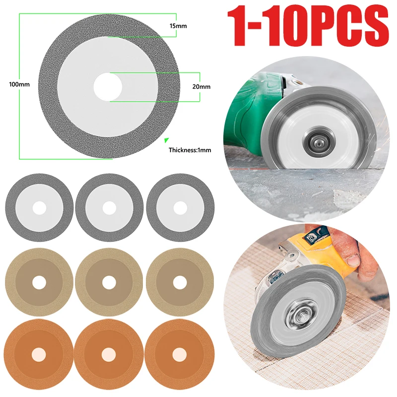 1-10pcs Glass Cutting Disc 100mm Ultra-thin Saw Blade Jade Crystal Wine Bottles Grinding Chamfering Cutting Blade Glass Cutting
1-10pcs Glass Cutting Disc 100mm Ultra-thin Saw Blade Jade Crystal Wine Bottles Grinding Chamfering Cutting Blade Glass Cutting