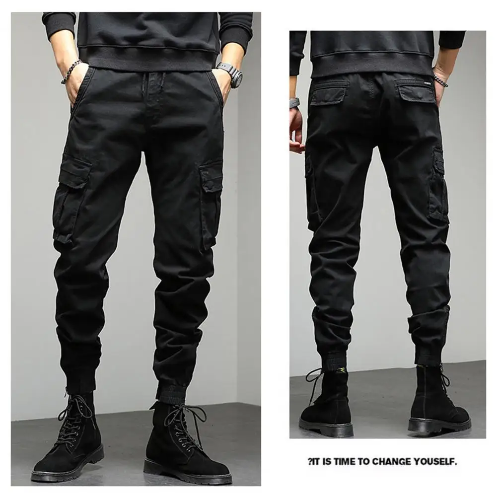4 Pockets Cargo Pants Solid Color Men's Outdoor Cargo Pants with Multi Pockets for Camping Sports Activities Adjustable Waist
4 Pockets Cargo Pants Solid Color Men's Outdoor Cargo Pants with Multi Pockets for Camping Sports Activities Adjustable Waist
