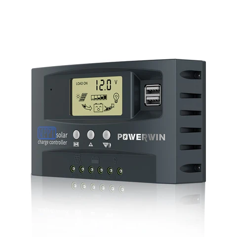POWERWIN MT30 MPPT 30A солнечный контроллер 12 В 24 В авто панель солнечных батарей регулятор зарядного устройства двойной USB ЖК-дисплей для батареи Lifepo4