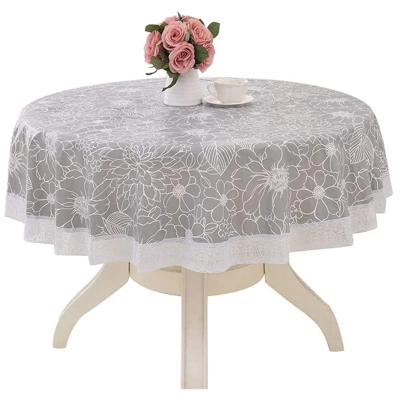 New-Round Tablecloth Wipe Clean 180Cm Waterproof Wrinkle Free Stain Resistant Washable Polyester Table Cloth Tablecloths PVC
New-Round Tablecloth Wipe Clean 180Cm Waterproof Wrinkle Free Stain Resistant Washable Polyester Table Cloth Tablecloths PVC