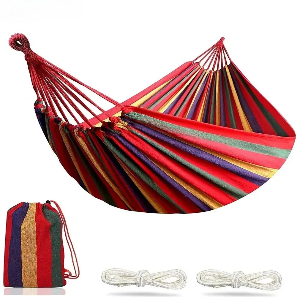 Double Hammock 2 Person Canvas Cotton Hammock with Tree Straps for Patio Garden Backyard Outdoor and Indoor (Red, Blue)
Double Hammock 2 Person Canvas Cotton Hammock with Tree Straps for Patio Garden Backyard Outdoor and Indoor (Red, Blue)