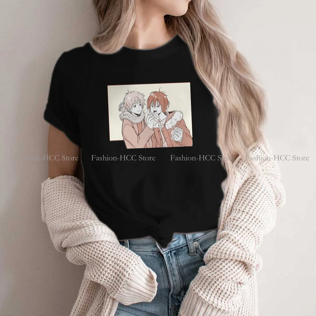 Aesthetic Mio X Shun Classic Casual Polyester TShirt Umibe No Etranger Anime Creative Tops Casual T Shirt Women
Aesthetic Mio X Shun Classic Casual Polyester TShirt Umibe No Etranger Anime Creative Tops Casual T Shirt Women