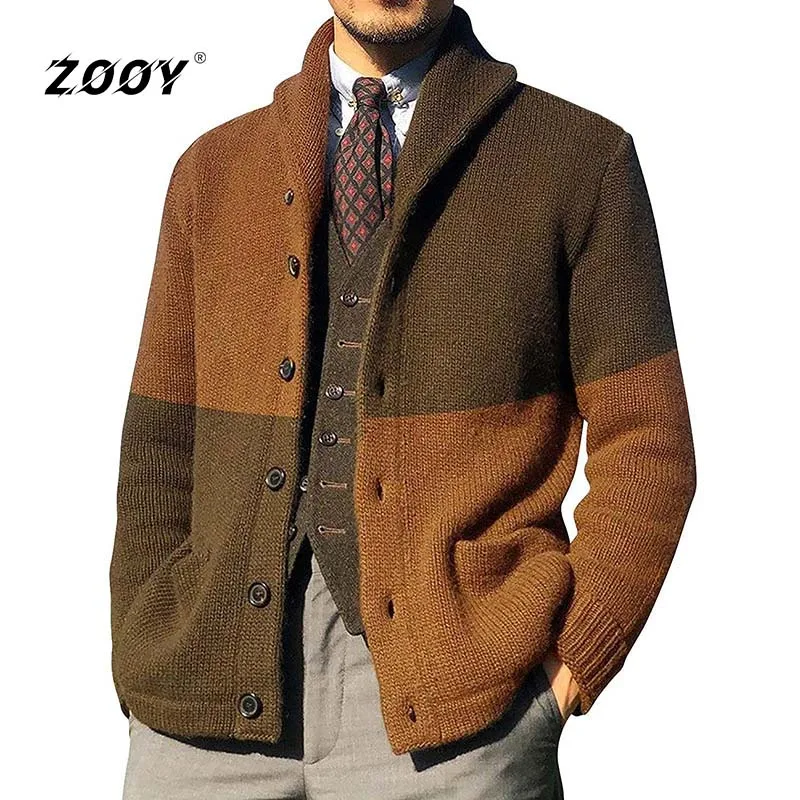 Knit Cardigan For Men Patchwork Casual Winter Jackets Sweatshirt Fashion Long Sleeve Button Sweater Men Vintage Swters Hombre
Knit Cardigan For Men Patchwork Casual Winter Jackets Sweatshirt Fashion Long Sleeve Button Sweater Men Vintage Swters Hombre