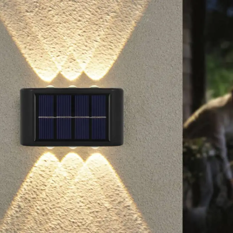 4/6 LED Solar Wall Lamp Outdoor Garden Lamp Yard Garden Decoration And Arrangement Under The Fence Glowing Atmosphere Wall Lamp
4/6 LED Solar Wall Lamp Outdoor Garden Lamp Yard Garden Decoration And Arrangement Under The Fence Glowing Atmosphere Wall Lamp
