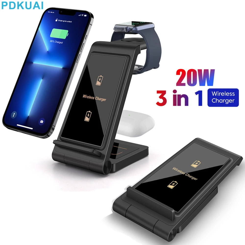 3 in 1 Wireless Charging Station For Apple iPhone 14 13 12 11 XS XR X 8 Foldable 20W Fast Charger Dock for Airpods Pro iWatch 8
3 in 1 Wireless Charging Station For Apple iPhone 14 13 12 11 XS XR X 8 Foldable 20W Fast Charger Dock for Airpods Pro iWatch 8