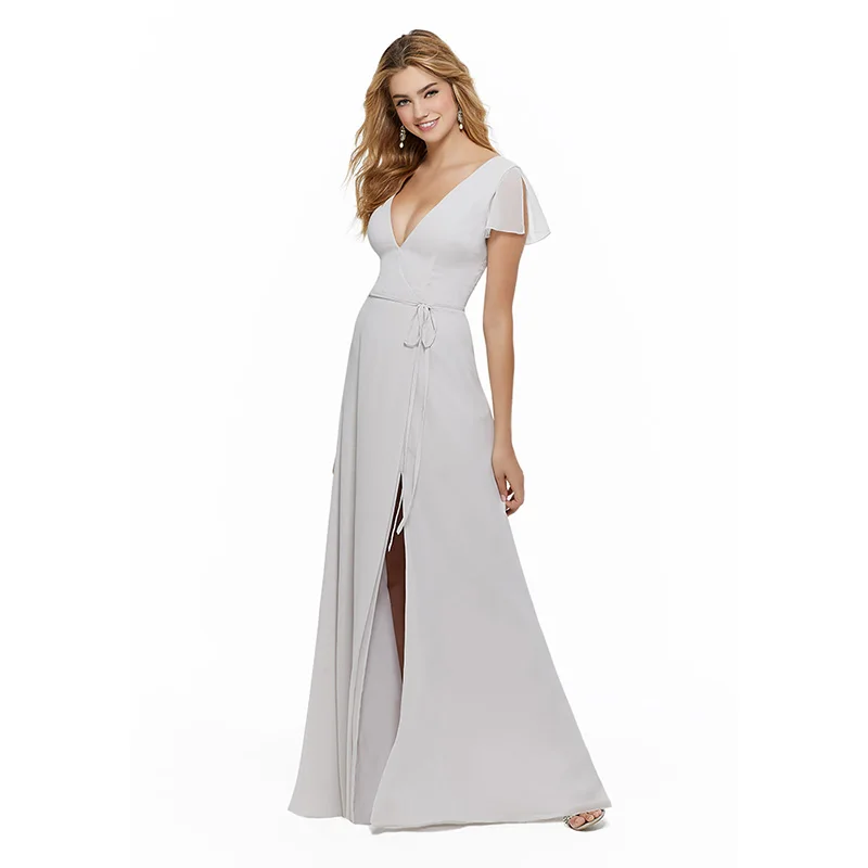 vestido longo madrinha casamento Nice Long Bridesmaid Dress Cap Sleeve High Side Slit A-Line Deep V-neckline Big Size Chiffon
vestido longo madrinha casamento Nice Long Bridesmaid Dress Cap Sleeve High Side Slit A-Line Deep V-neckline Big Size Chiffon