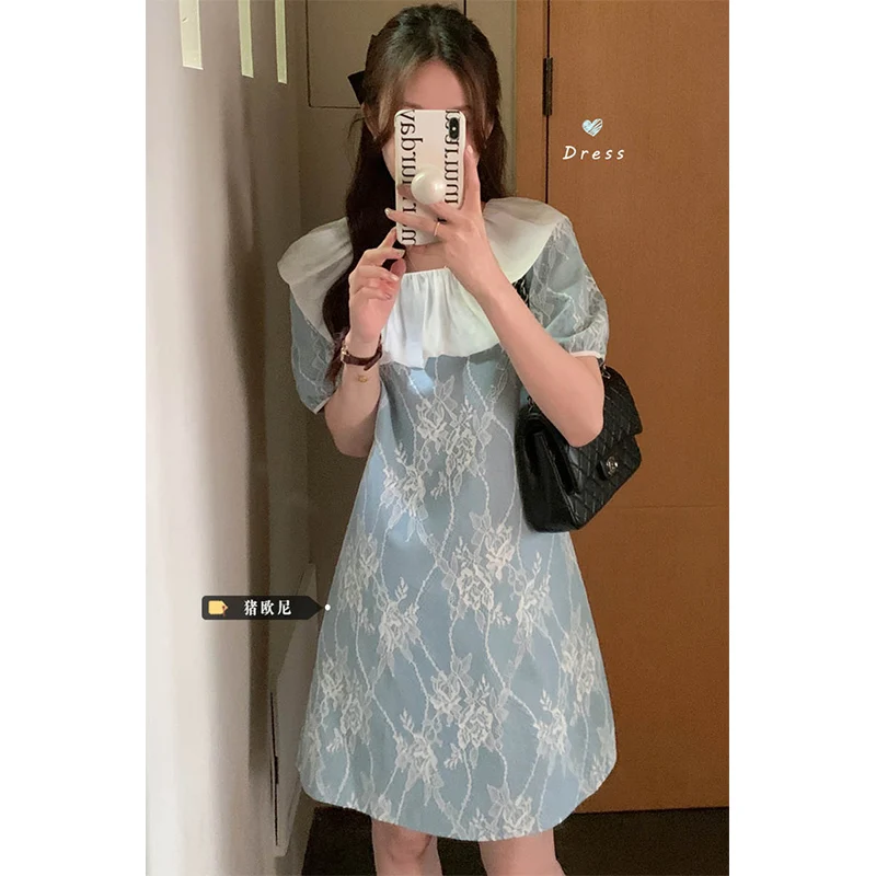 Korean Chic Square Collar Puff Short Sleeve Dresses Vintage Elegant A-Line Female Dress Summer Lace Embroidery Vestidos Femme
Korean Chic Square Collar Puff Short Sleeve Dresses Vintage Elegant A-Line Female Dress Summer Lace Embroidery Vestidos Femme