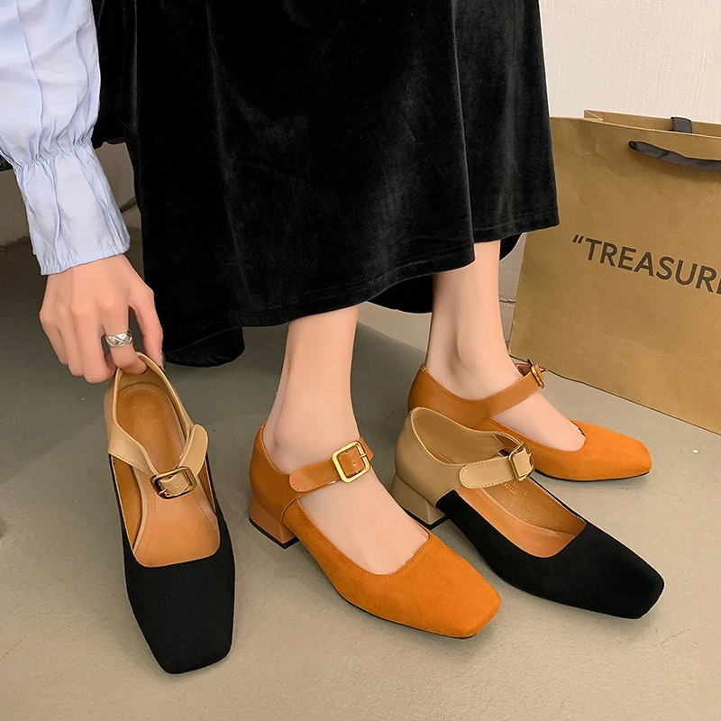 2023 New Pumps Single Shoes New Square Toe Women's Shoes Women Buckle Shoes Women Fashion Thick Heel Mary Jane Shoes 
2023 New Pumps Single Shoes New Square Toe Women's Shoes Women Buckle Shoes Women Fashion Thick Heel Mary Jane Shoes