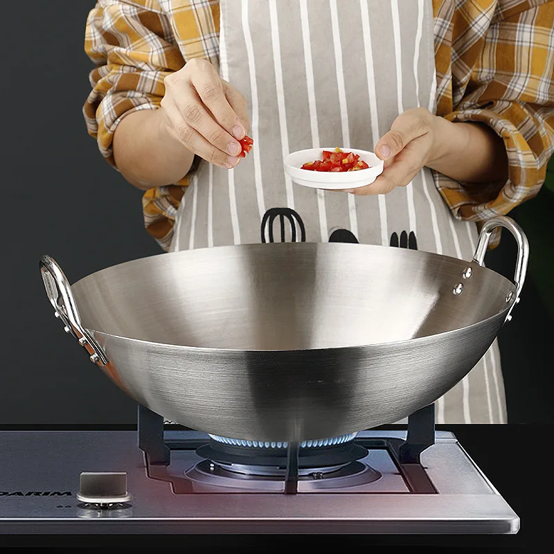 Thicken Wok Pan Home Garden Non-stick Skillet Stainless Steel Pan Gas Stoves Cooking Pot Cauldron Cast Iron For Kitchen
Thicken Wok Pan Home Garden Non-stick Skillet Stainless Steel Pan Gas Stoves Cooking Pot Cauldron Cast Iron For Kitchen