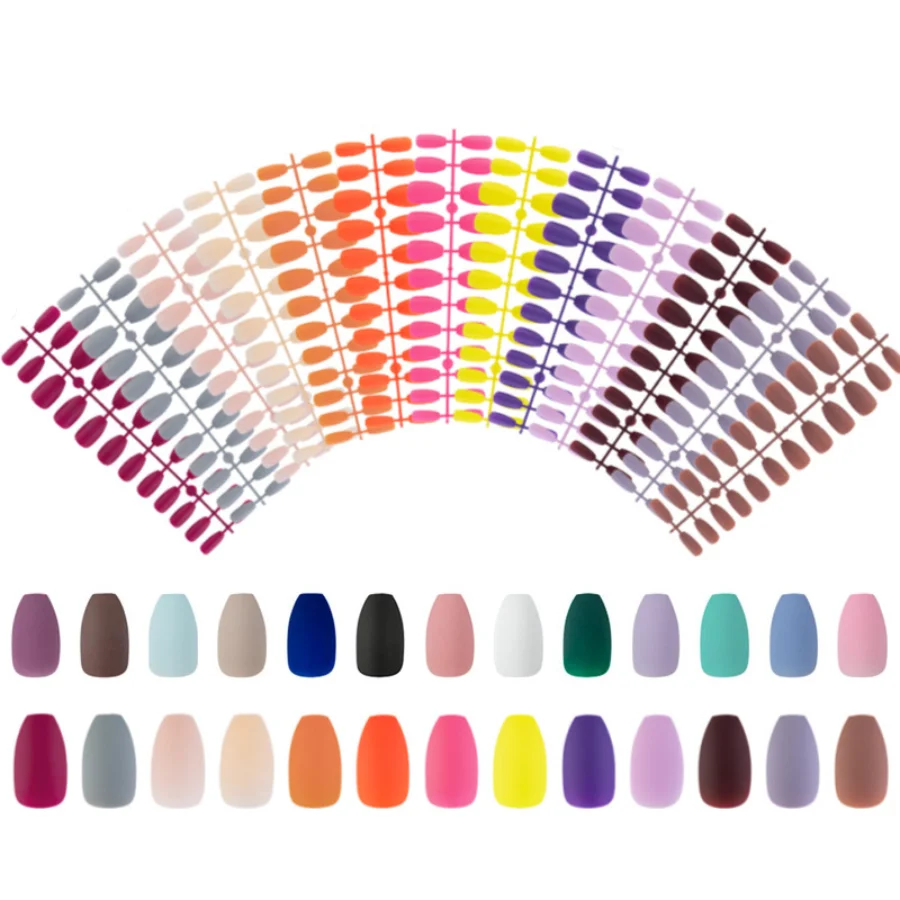 24Pcs Matte Frosted Solid Color Short Wearable Full Cover Ballet Press on Nails Coffin Fake Nails Art
24Pcs Matte Frosted Solid Color Short Wearable Full Cover Ballet Press on Nails Coffin Fake Nails Art