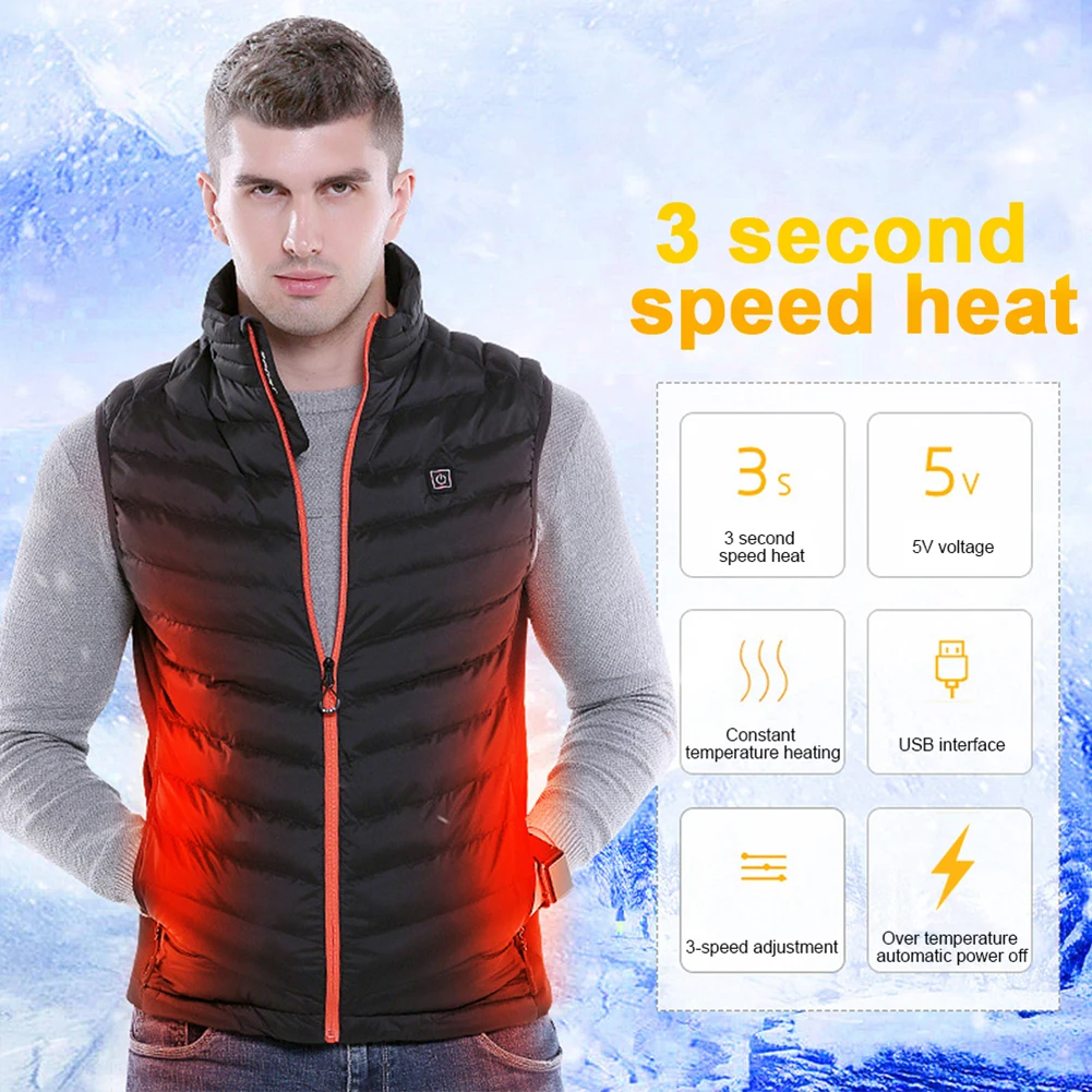 New Men Outdoor USB Infrared Heating Vest Jacket Men Winter Electric Heated Vest Waistcoat For Sports Hiking Oversized 5XL
New Men Outdoor USB Infrared Heating Vest Jacket Men Winter Electric Heated Vest Waistcoat For Sports Hiking Oversized 5XL