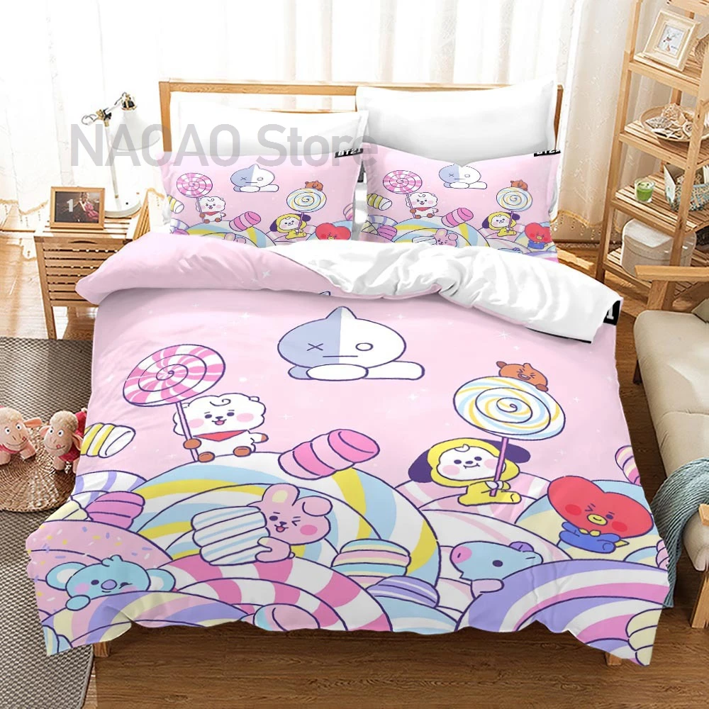 Kpop Bangtan Name BT21 Bedding Set Single Twin Full Queen King Size Bed Set Aldult Kid Bedroom Duvetcover Sets 3D Skzoo 027
Kpop Bangtan Name BT21 Bedding Set Single Twin Full Queen King Size Bed Set Aldult Kid Bedroom Duvetcover Sets 3D Skzoo 027