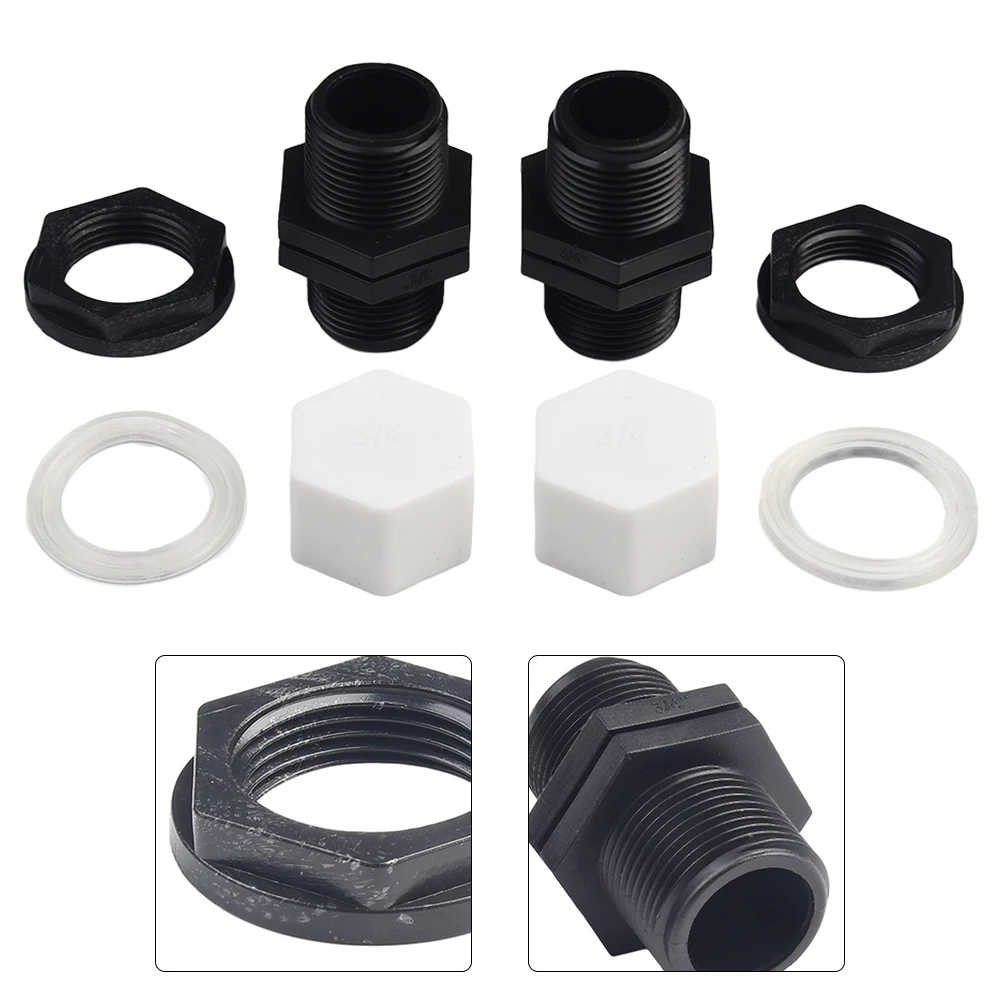 3/4 Inch Rain Butt Through With External Thread 2 Pieces Tank Screw Connection Camping Jardin Garden Pots Pool Accessories
3/4 Inch Rain Butt Through With External Thread 2 Pieces Tank Screw Connection Camping Jardin Garden Pots Pool Accessories