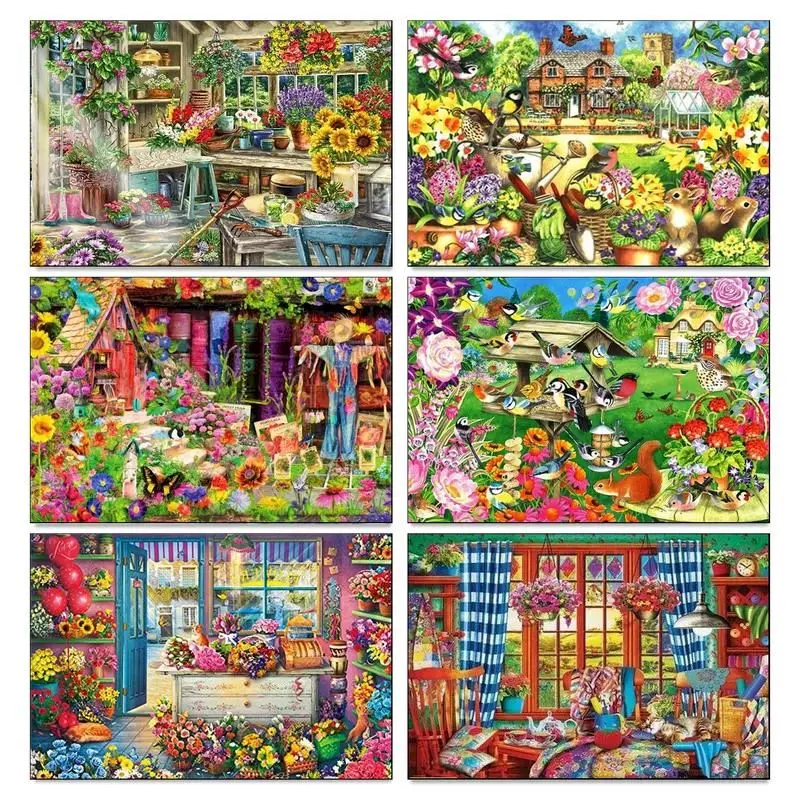 GATYZTORY Acrylic Painting By Numbers Flower House Canvas Painting Diy Ideas Handpainted Drawing By Numbers For Home Decors
GATYZTORY Acrylic Painting By Numbers Flower House Canvas Painting Diy Ideas Handpainted Drawing By Numbers For Home Decors