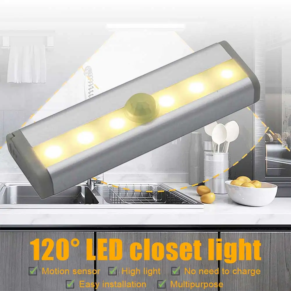 Lamp Motion 6/10 Light Strips Sensor Stair Cabinet Light Closet Night Closet Night Under Kitchen Cabinet Induction
Lamp Motion 6/10 Light Strips Sensor Stair Cabinet Light Closet Night Closet Night Under Kitchen Cabinet Induction