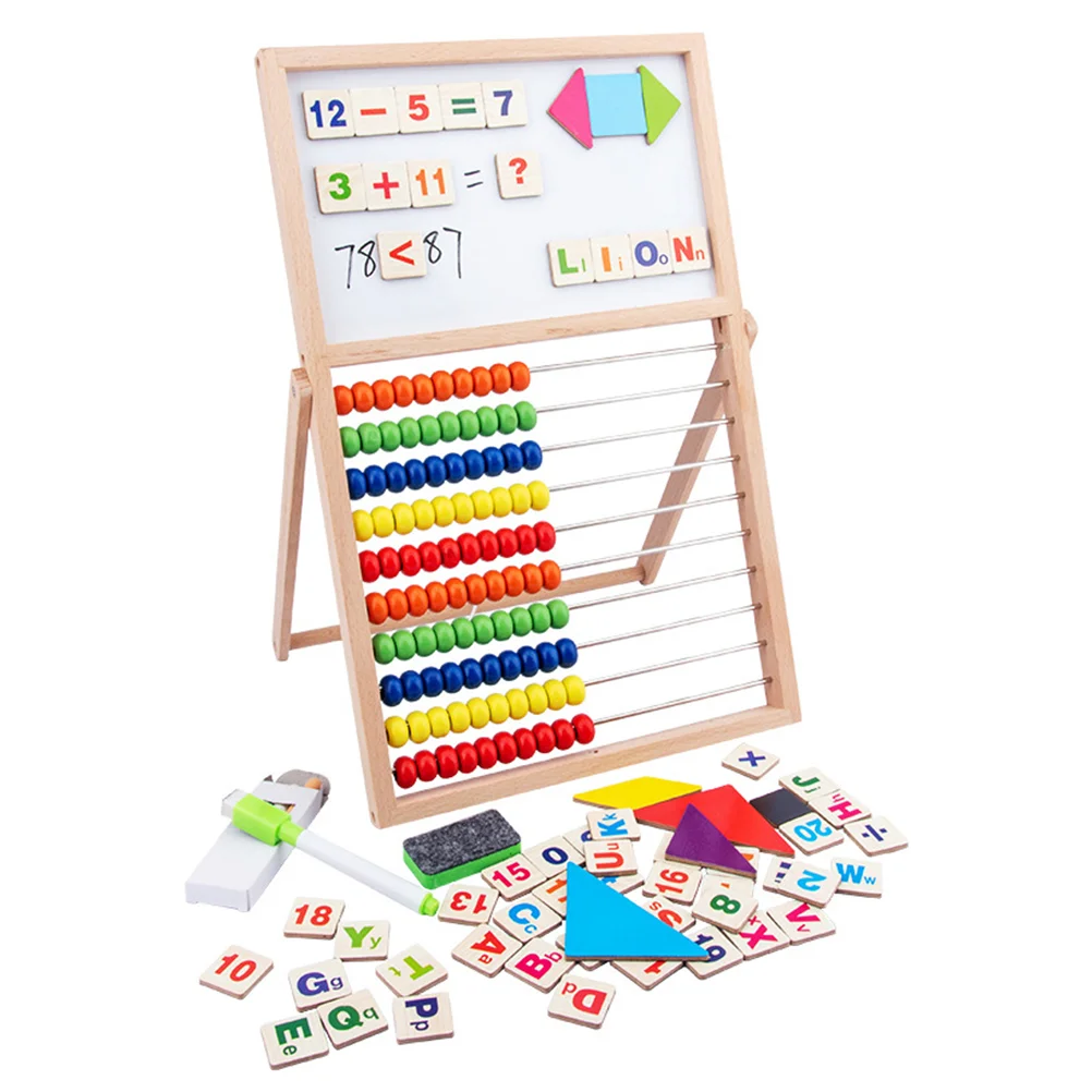 Computing Rack Educational Tools Drawing Board Toddlers Math Learning Abacus Kids Wooden Frame
Computing Rack Educational Tools Drawing Board Toddlers Math Learning Abacus Kids Wooden Frame