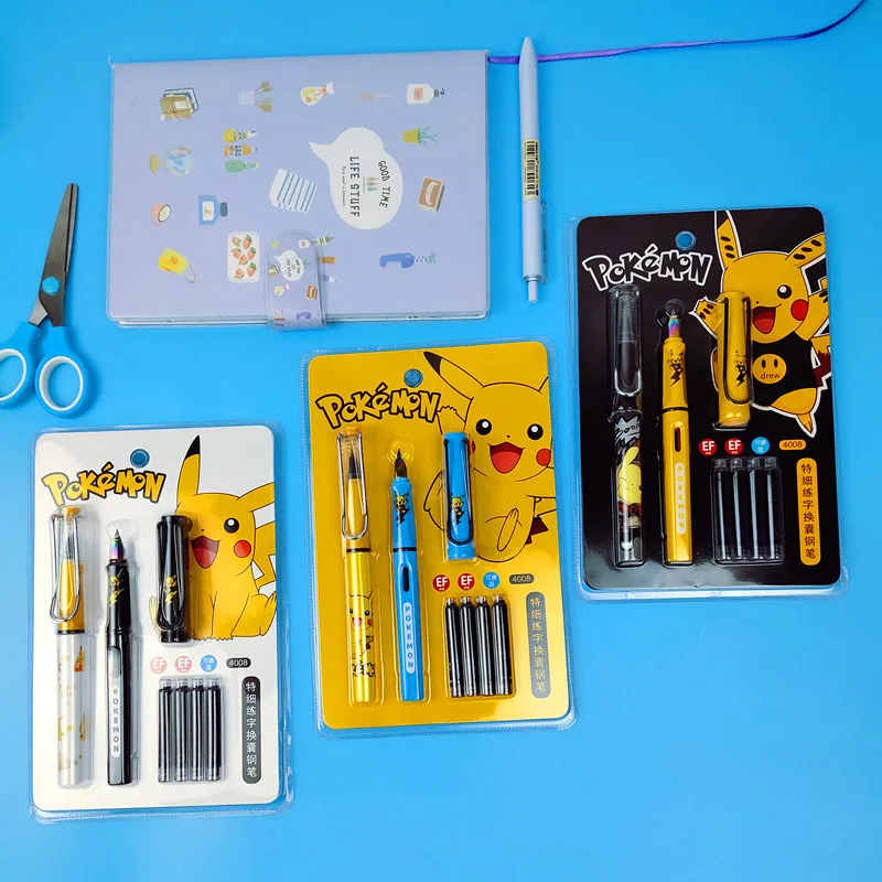 Pikachu Pen Set New Ink Bag Cartoon Pen Primary Boys and Girls Pen cute pens fountain pens luxury pen korean stationery
Pikachu Pen Set New Ink Bag Cartoon Pen Primary Boys and Girls Pen cute pens fountain pens luxury pen korean stationery